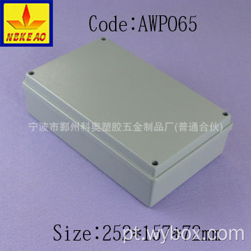 Caixa de controle externa de alumínio fundido caixa de alumínio à prova d&#39;água caixa de alumínio à prova d&#39;água IP67 AWP065 com tamanho 252 * 157 * 72mm